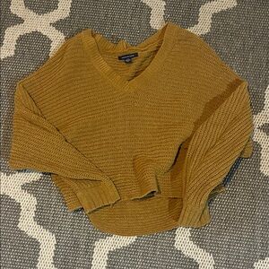 American Eagle Outfitters Golden V-Neck Sweater